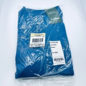 LL Bean Double L Polo Men's Sz L Bottle Blue Heritage Essential Gorpcore NWT